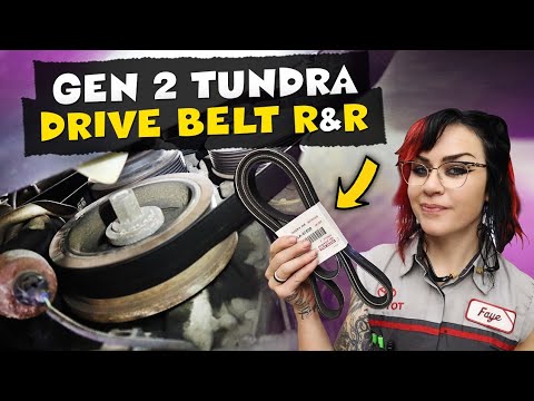 How to Replace the Drive Belt on a Gen 2 Toyota Tundra // 5.7L V8