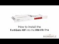 Rackmount IT Kits de montage en rack RM-FR-T14 pour FortiGate 40F
