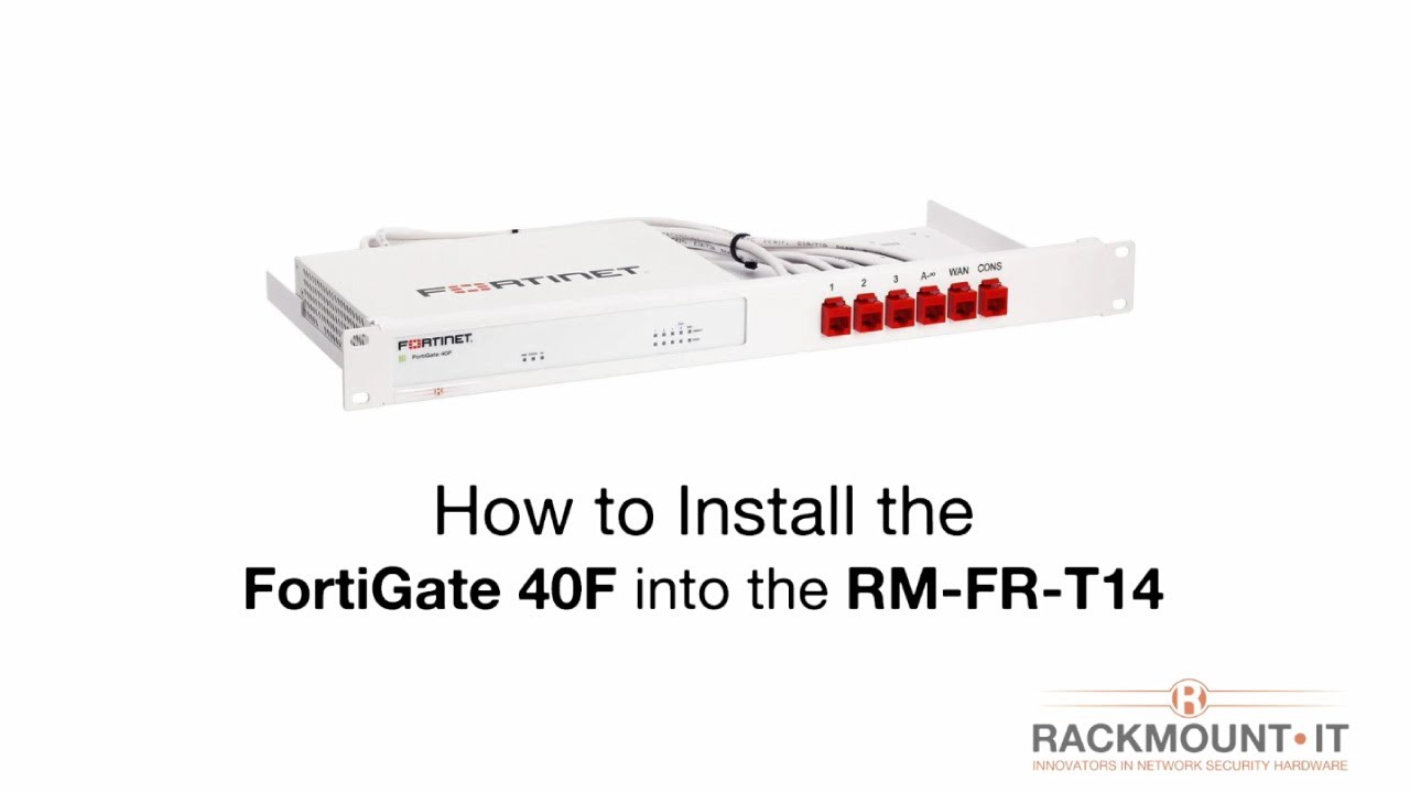 Rackmount IT Kits de montage en rack RM-FR-T14 pour FortiGate 40F