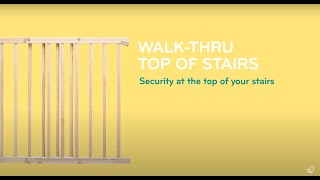 Evenflo Walk-Thru™ Top Of Stairs Gate