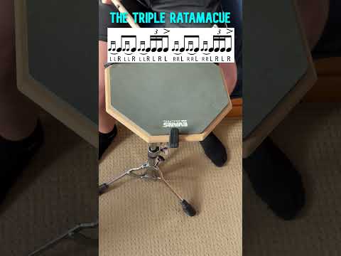 How to play the Triple Ratamacue on the drums | (Breaking Down Drum Rudiments Day 10)  #drum #shorts