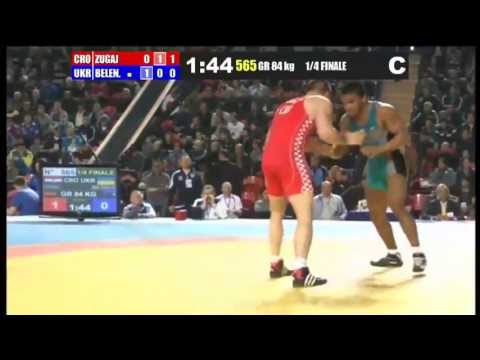 SEC-2013: 84 kg. Zugaj (CRO) - Beleniuk (UKR) 1/4
