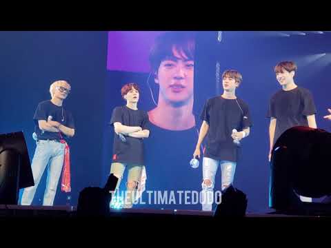 180906 Selling out Staples Final Ment @ BTS 방탄소년단 Love Yourself Tour in LA Fancam 직캠
