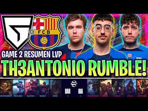 TH3ANTONIO SACA SU RUMBLE! *PARTIDAZO* | GIA vs BAR GAME 2 Resumen PLAYOFFS SUPERLIGA 2023 LVP