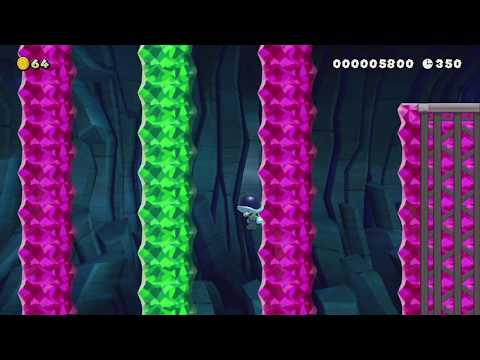 SMC 2-2: Crystal Cavern Mines by Ninja! - Super Mario Maker 2 - No Commentary 1by