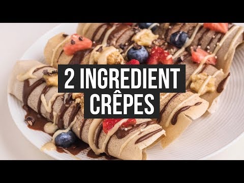 2 Ingredient Crêpes | HEALTHY VEGAN | FIVESEC HEALTH