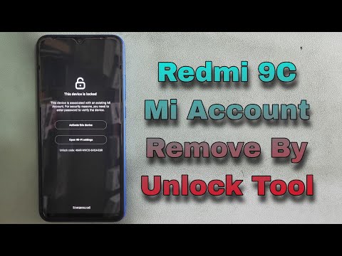 How To Xiaomi Redmi 9C NFC Mi Account Remove By Unlock Tool