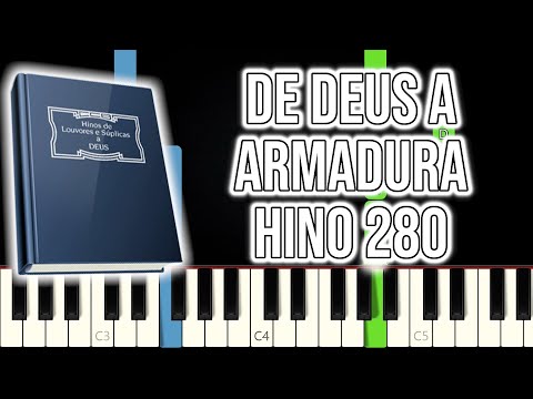 Hino CCB 280 - De Deus A Armadura | VERSÃO FÁCIL | Piano e Teclado Tutorial