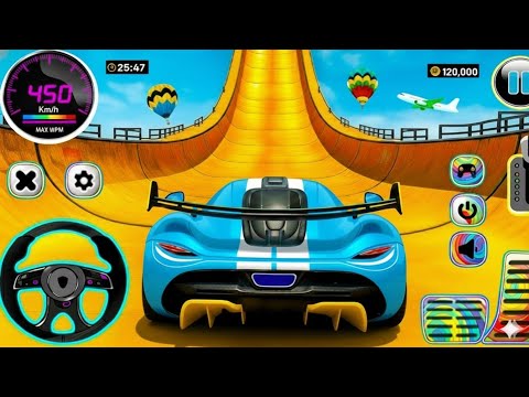 Mega Ramp Monster Car Racing 3D - Extreme Car Stunts - Android Gameplay