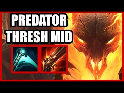 INSANE BURST - Predator Thresh Mid Full AD - League of Legends Full Game