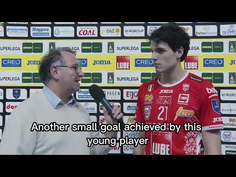 [ENGLISH] Mattia Bottolo Post-Match Interview with VBTV: Lube Civitanova vs Emma Villas Siena