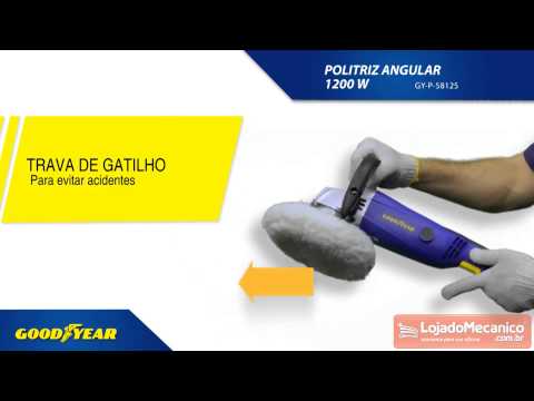 Politriz Angular 7 Pol. 1200W 110V - Vídeo