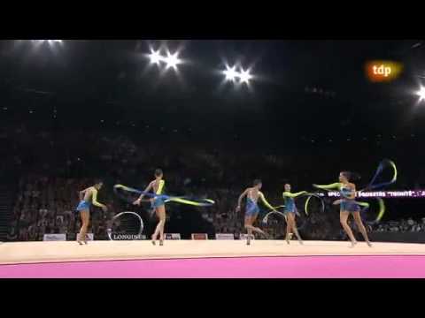 Russia 3 ribbons and 2 hoops AA World Championships Montpellier 2011