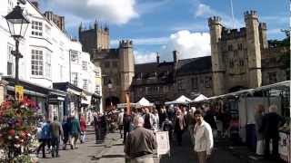preview picture of video 'Tour of Wells City on Market Day . . .'