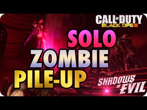 BO3 Zombies Shadows Of Evil Easy* Jump In Zombie Pile Up Glitch