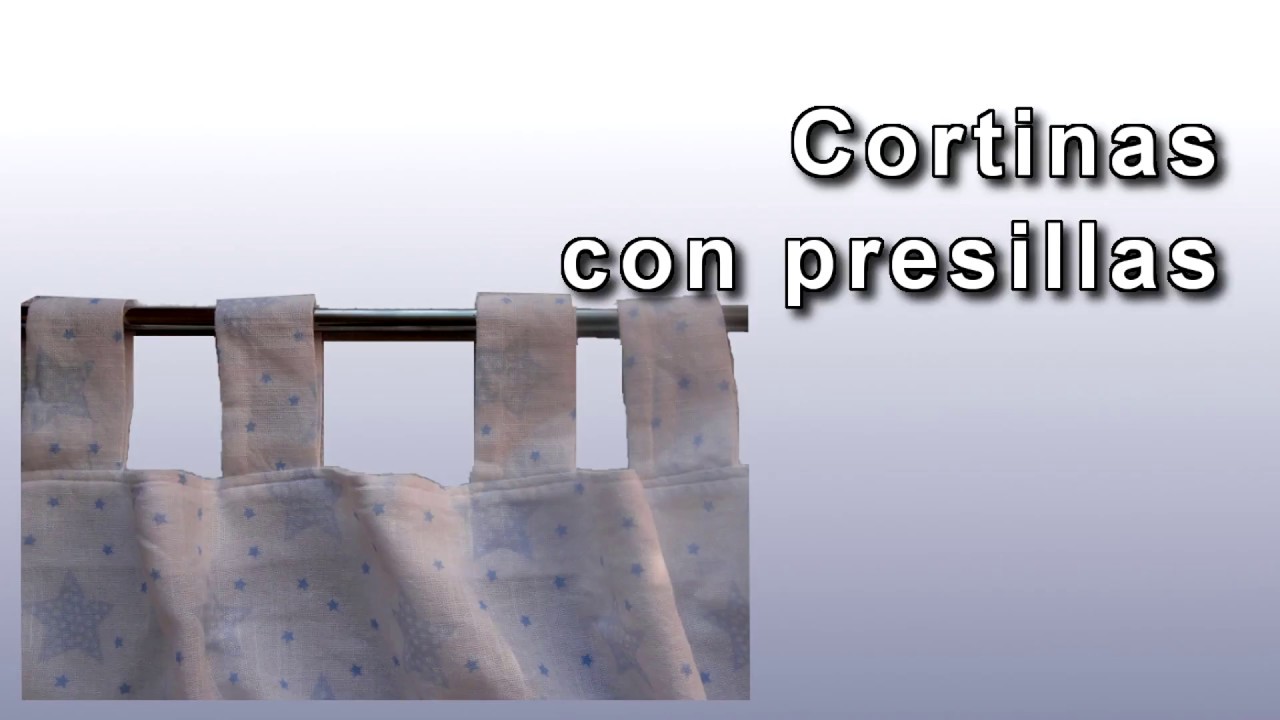 Como hacer cortinas con presillas o trabillas. DIY Tab Top Curtains
