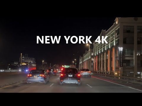 4K New York - Driving tour from Manhattan to Brooklyn ( Night trip )