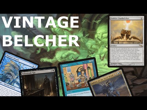 TURN ONE WINS!  Vintage Oops, All Spells / Goblin Charbelcher / Tinker Combo MTG