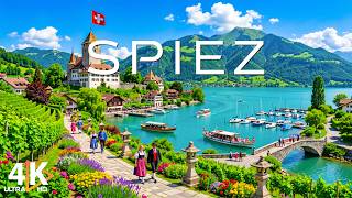 Spiez 2026 4K 🇨🇭 Lake Thun, Spiez Castle & Peaceful Swiss Alps Scenery
