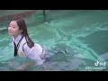 Wetlook Korean Girls Wearing School Uniform In Pool Part 2