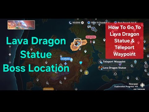 Lava Dragon Statue Boss Location Unlock - Varesa Ascension Material #GenshinImpact 5.5