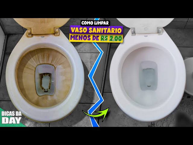 COMO LIMPAR VASO SANITÁRIO SEM USAR PRODUTOS QUÍMICOS, ENCARDIDO E COM CROSTA POR MENOS DOIS REAIS
