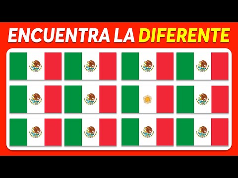 Encuentra la Bandera Diferente 🤔🧠🧐 Aprende las Banderas del Mundo | Fácil, Medio, Difícil, Imposible