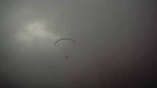 preview picture of video 'Paraglider in a thunderstorm'