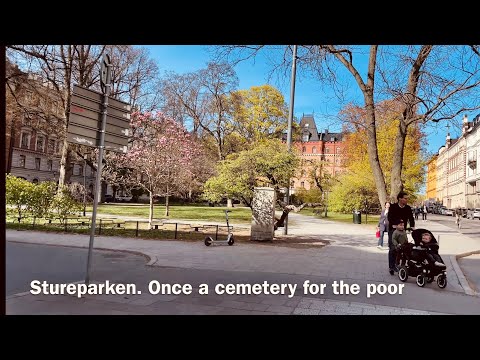 Stockholm Walks: Humlegården- Stureparken. Exclusive, late 1800’s area of Östermalm. Relaxing walk.