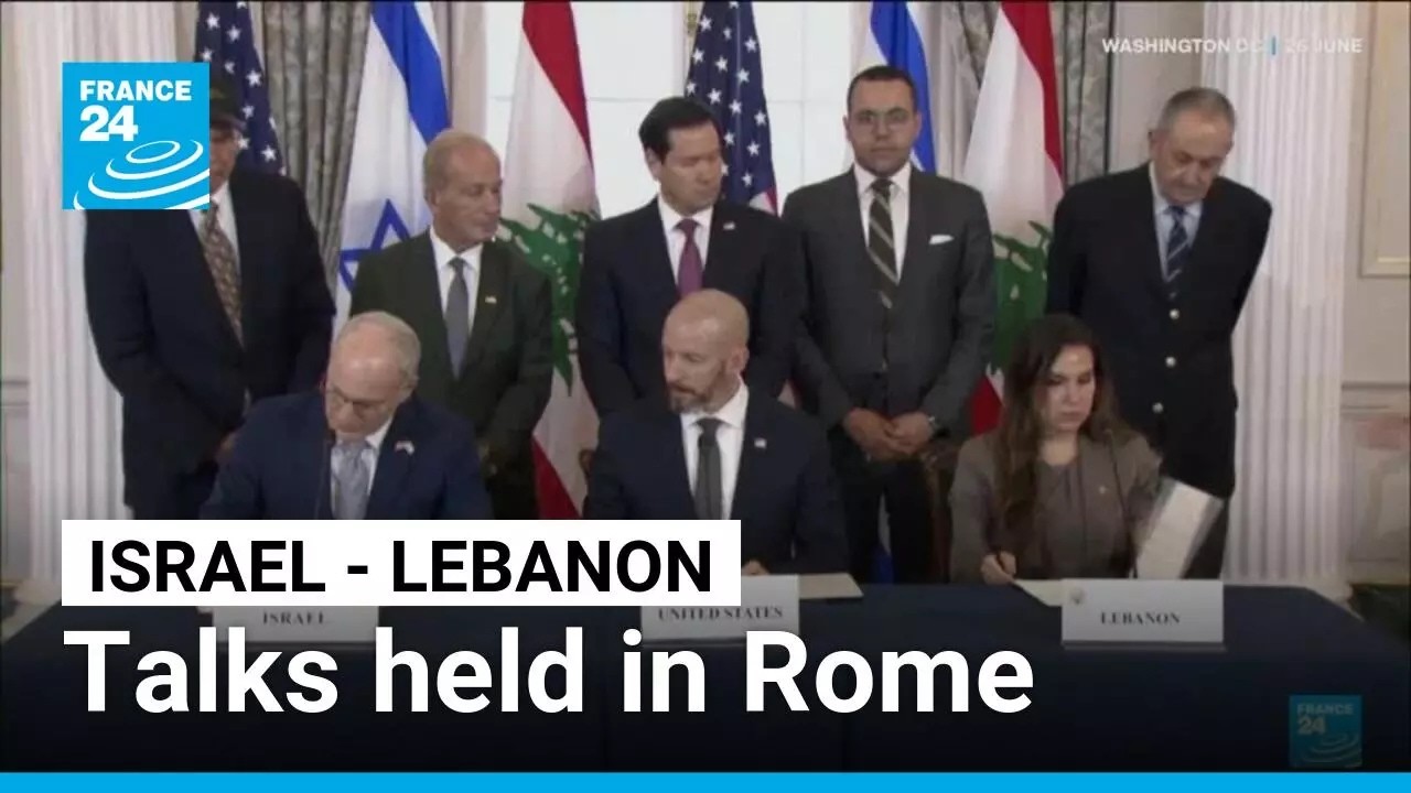 Lebanon, Israel hold US-brokered talks in Rome • FRANCE 24 English