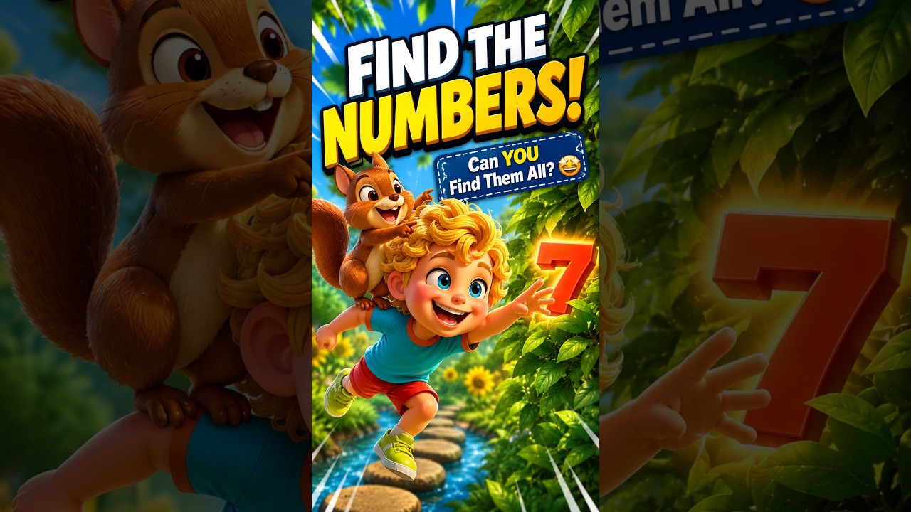 CAN YOU COUNT? 🧐 Leo & Squeaky Discover Numbers 1 to 10! 🎈 Fun Kids Animation #animatedshort #kids