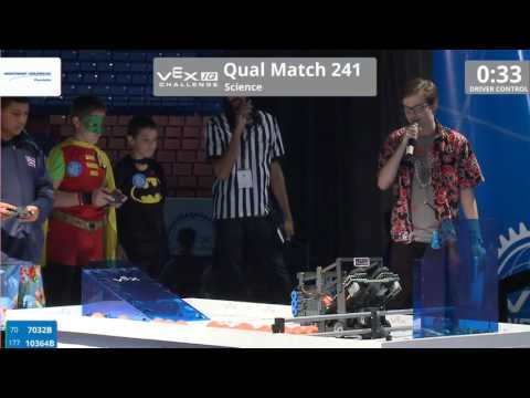 VEX Worlds 2016 - VEXIQ Middle School - Science - Qual 241 (7032B 10364B) 98