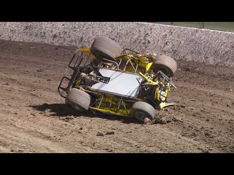 Seiton Conner Young Has a Huge Roll Over at Lismore Speedway