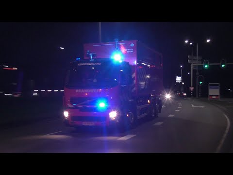 Brandweer en OVDG met Spoed naar Zeer Grote Brand aan de Hoofdweg in Hoofddorp