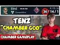 SEN TenZ plays Chamber on Bind | Valorant Pro Gameplay