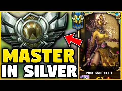 PROFESSOR AKALI VISITS SILVER ELO (FACE-CAM) MASTER ONE-TRICK PLAYING IN SILVER - League of Legends