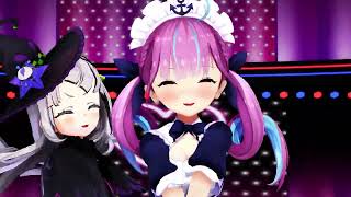 【MMD】天音かなた×湊あくあ×紫咲シオン「Gee」