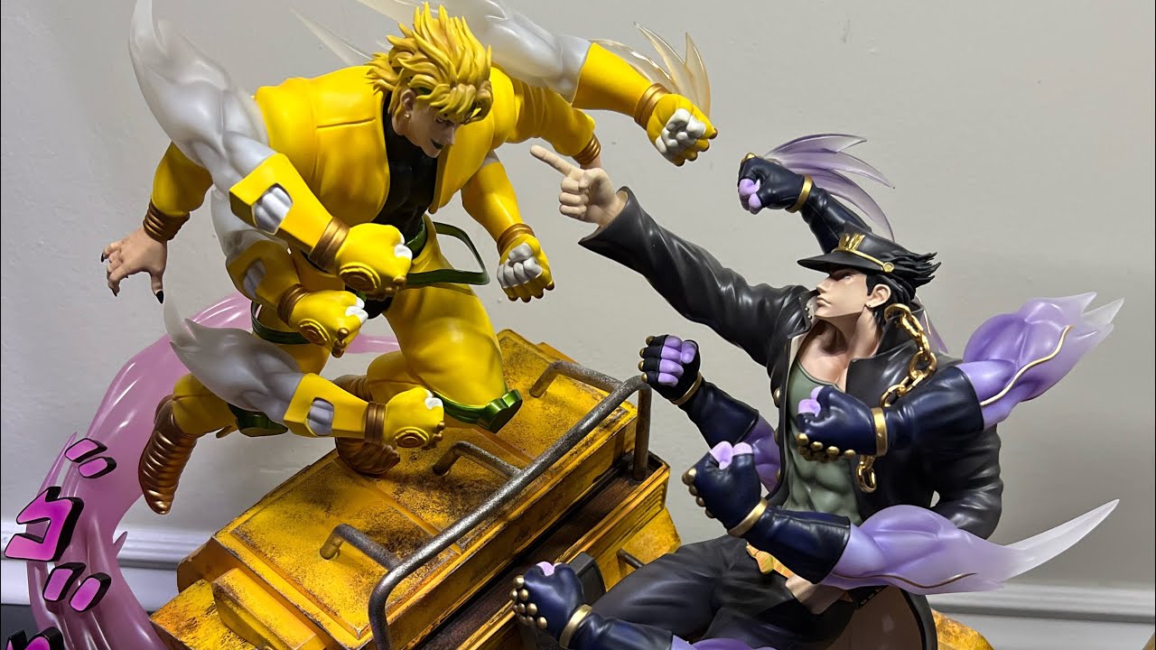JoJos Bizarre Adventure Chikara Studio Jotaro Vs Dio Resin Statue
