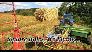 Old-Time Straw Baling