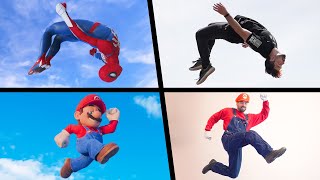 ALL Top Stunts 2023 In Real Life (Spiderman, Sonic, Mario, MORE!)