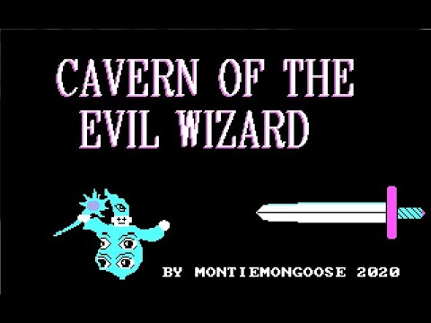 Cavern of the Evil Wizard 2020 MS DOS Game Adventure Jam