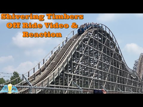 Shivering Timbers at Michigan's Adventure Off Ride Video & Reaction 2023
