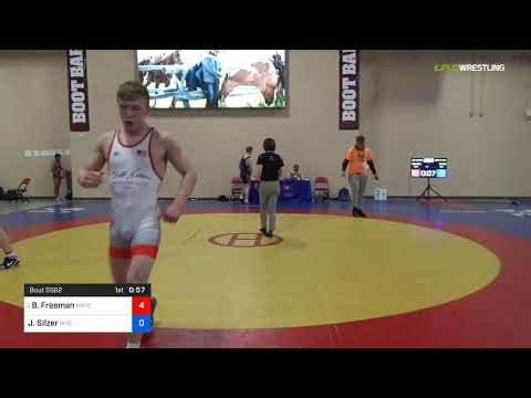 2018 Marine Corps US Open/UWW Junior Freestyle 65 Con 16 #2 - Ben Freeman (MRTC) Vs. Jacob SIlzer
