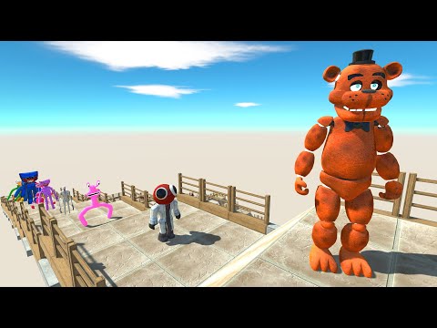 FREDDY FAZBEAR DEATH FALL - Animal Revolt Battle Simulator