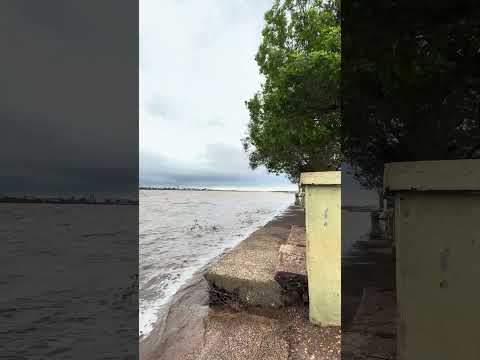 Ahora el Río Uruguay en Paso de los Libres con ráfagas de 40 km/h