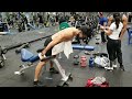 Shirtless Korean Man Trains His Triceps