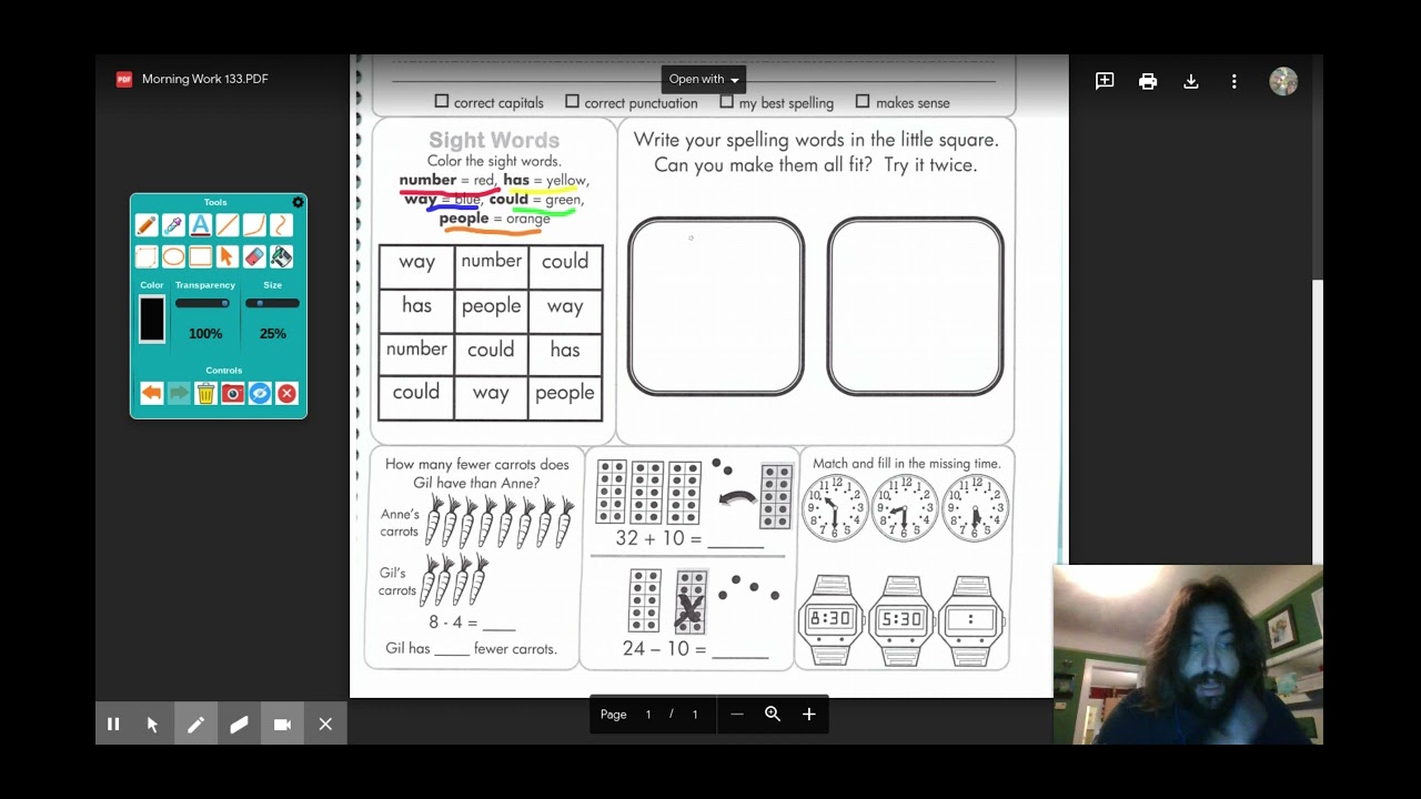 Morning Work 133.PDF - Google Drive
