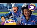 Blippi Meekah S Race Fast Cars At The Race Track Blippi And Meekah Kids TV