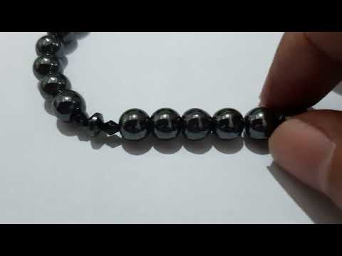 33-bead Tesbih Hematite 8mm Round Beads Prayer Beads Zikr Beads