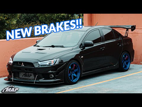 Installing New Evo X Brake Pads, Rotors, Lines and Fluid | Ultimate Evo X Ep. 16